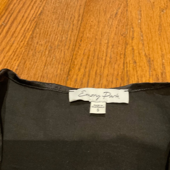 MENDOCINO BLACK SATIN TOP - Picture 13 of 15